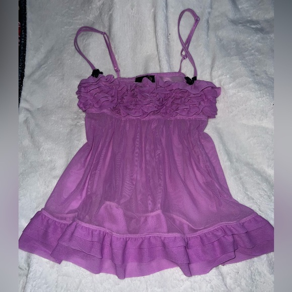 La SENZA Other - La SENZA Purple Ruffled Chemise